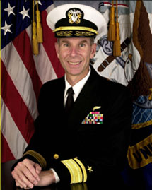 Rear Admiral Frederic R. Ruehe, Commander, U.S. Naval Forces, Japan. Official U.S. Navy Photo
