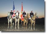 Photo of USMC Mounted Color Guard that links to MCG web page.