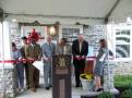 Senator Jim Bunning was accompanied by U.S. Department of Housing and Urban Development Deputy Secretary Roy E. Bernardi in a ribbon cutting ceremony for the newly completed properties that are part of the Georgetown Street and Lexington Housing Authority HOPE VI Revitalization.