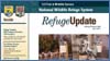 Picture of the cover of Refuge Update bimonthly newsletter.