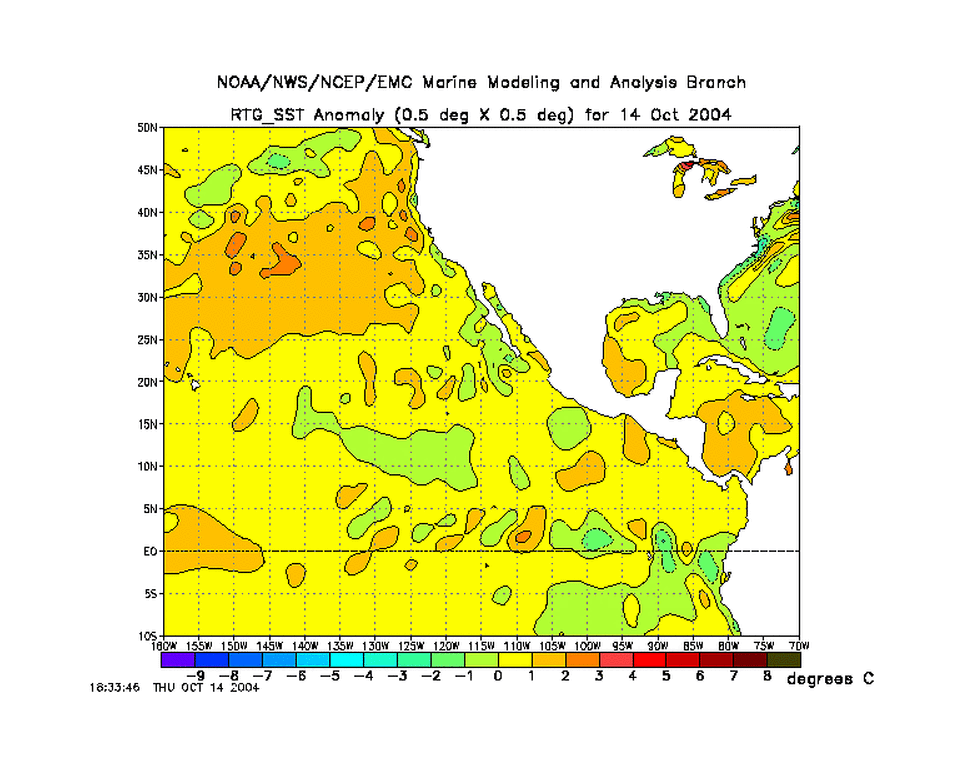 NE Pacific SST Anomaly