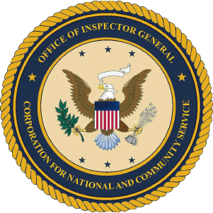 Seal of the Corporation for National and Community Service Office of Inspector General