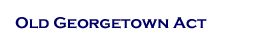 Old Georgetown Act