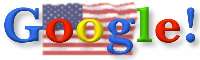 Uncle Sam Google Logo which consists of the word Google in front of a faint US flag, representing the Google Search Engine for Federal websites