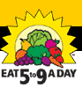 Eat 5 to 9 A Day logo