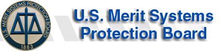 Blue and gold seal  U.S Merit Systems Protection Board