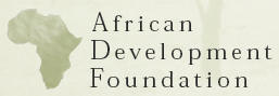 This is an image of the African Development Foundation logo.