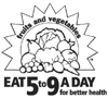 5 to 9 A Day for Better Health Logo (BW)