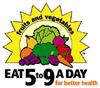 5 to 9 A Day for Better Health Logo (BW)