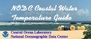 NODC Coastal Water Temperature Guide Banner image