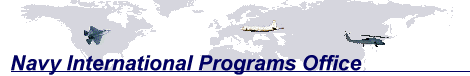 Image of a world map with the text 'Navy International Programs Office'
