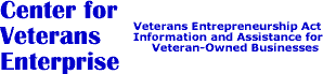 Click here to go to the Center for Veterans Enterprise web site