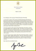photo of President Bush's letter to the CWRP