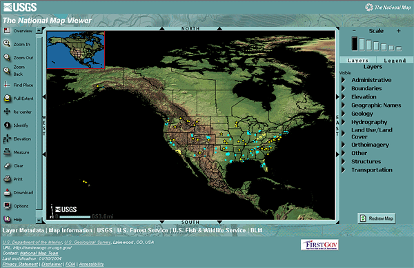 The National Map Viewer Screenshot