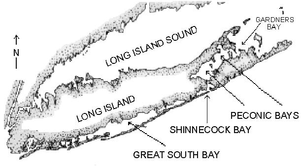 Map of Long Island Sound