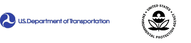 U.S. Department of Transportation logo and Environmental Protection Agency Logo