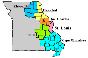 St. Louis Territorial Map 