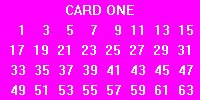 mind reader game card