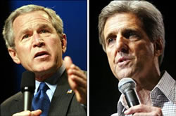 President George W. Bush and Senator John Kerry