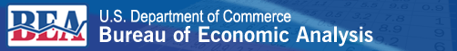 Logo BEA: U.S. Department of Commerce. Bureau of Economic Analysis