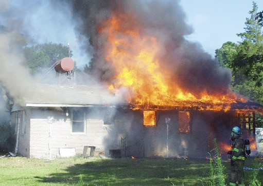 Fire test in Kinston, NC. 