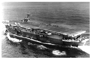USS Bogue underway