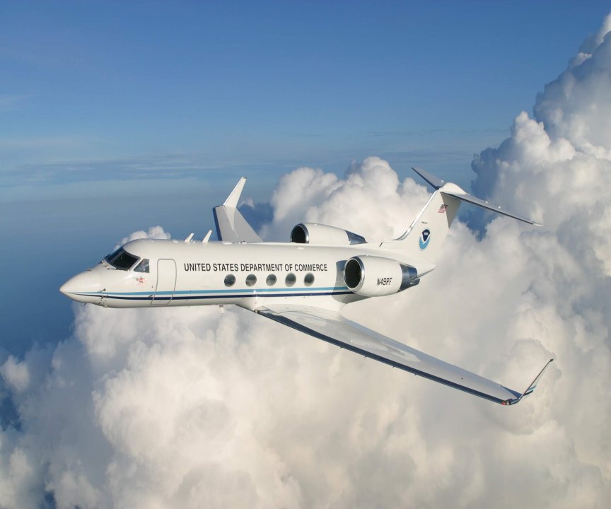 Gulfstream IVSP in Clouds