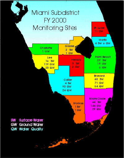 Miami FY2000 Monitoring Sites