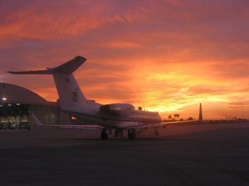 G-IV departing MacDill Air Force Base
