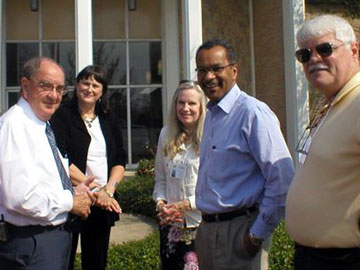 Atmore Senior Center, AL ( From L-R: Howard Shell, Mayor Atmore AL, Jamie Ison, AL State Rep, Dist. # 101 ( Mobile), Julie McGee, AA Director, S. AL Regional PLanning Commission, Edwin Walker, Deputy Assistant Secretary, Russell Wimberly, Executive Director, S. AL Regional PLanning Commission.)