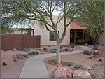 Photo of demonstration home at the U.S. Army Proving Ground in southwestern Arizona.