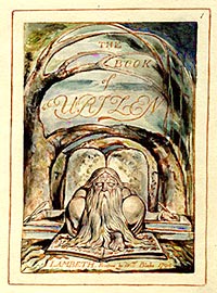 Title page: Illustration from William Blake's The Book of Urizen.