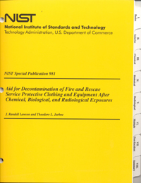 Cover of the report, NIST SP 981