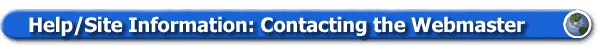 Banner: Contacting the Webmaster