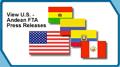 Flags of the United States and Andean Countries