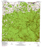 Image of the El Yunque quadrangle topographic map