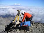 Dan Dzurisin GPS station on the east flank of Mount St. Helens.