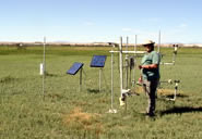 Photo of evapotranspiration equipment in southern nevada
