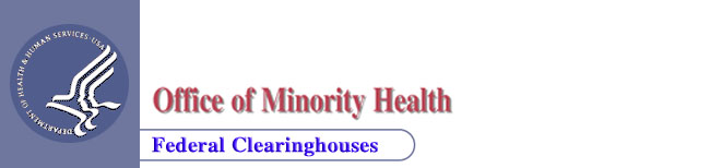 HHS logo, OMH and Federal Clearinghouse title image