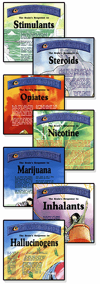 Stimulants, Steroids, Opiates, Nicotine, Marijuana, Inhalants, Hallucinogens