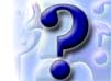 A blue question mark on a light blue background