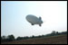 The A-170 Airship takes off from a cornfield for a RAIDS demonstration flight over Bowie, Maryland