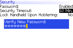 Changing Blackberry Password