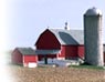 A red barn and silo from Green County, Wisconson