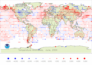 Temperature Anomalies Map