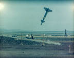 A precision guided munition test is performed against an underground facility (first in a series of three photos).