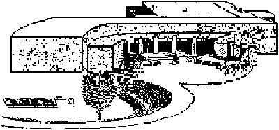 Drawing of the Anasazi Heritage Center