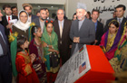 Ambassador Khalilzad and President Karzai Open National Womens Dormitory