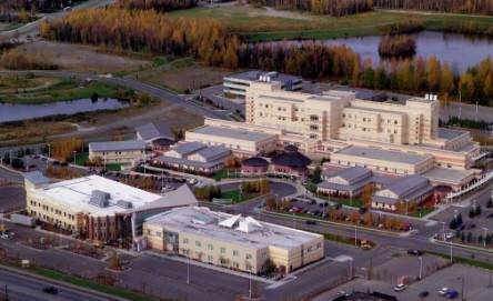 Figure A-2: Air shot of Alaska Native Medical Center and Anchorage Native Primary Care Center