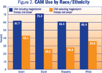 Figure 2. Bar Graph of CAM Use by Race/Ethnicity
